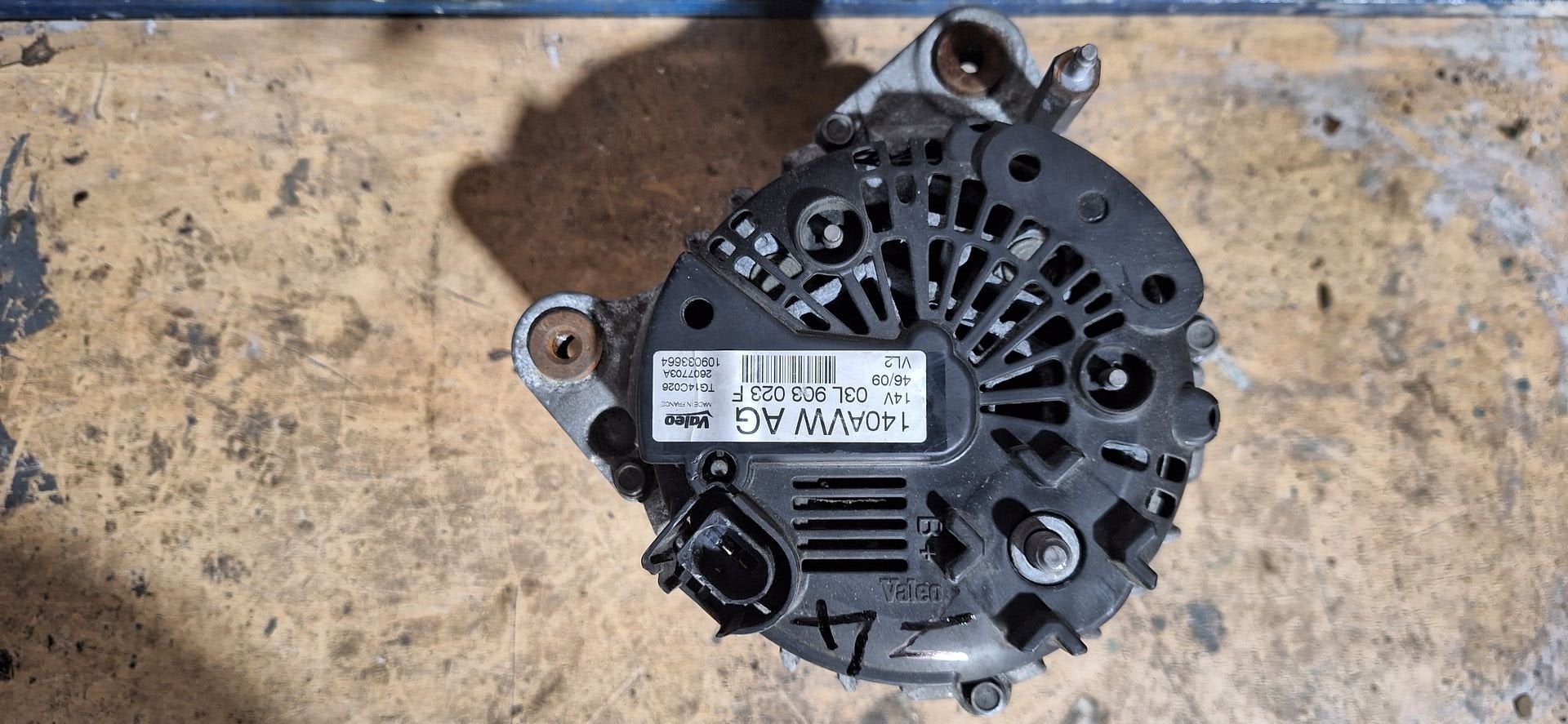 Originele Dynamo VW Golf Passat Audi A3 A4 2.0 TDI 140A 03L9, Gebruikt, -, -, -