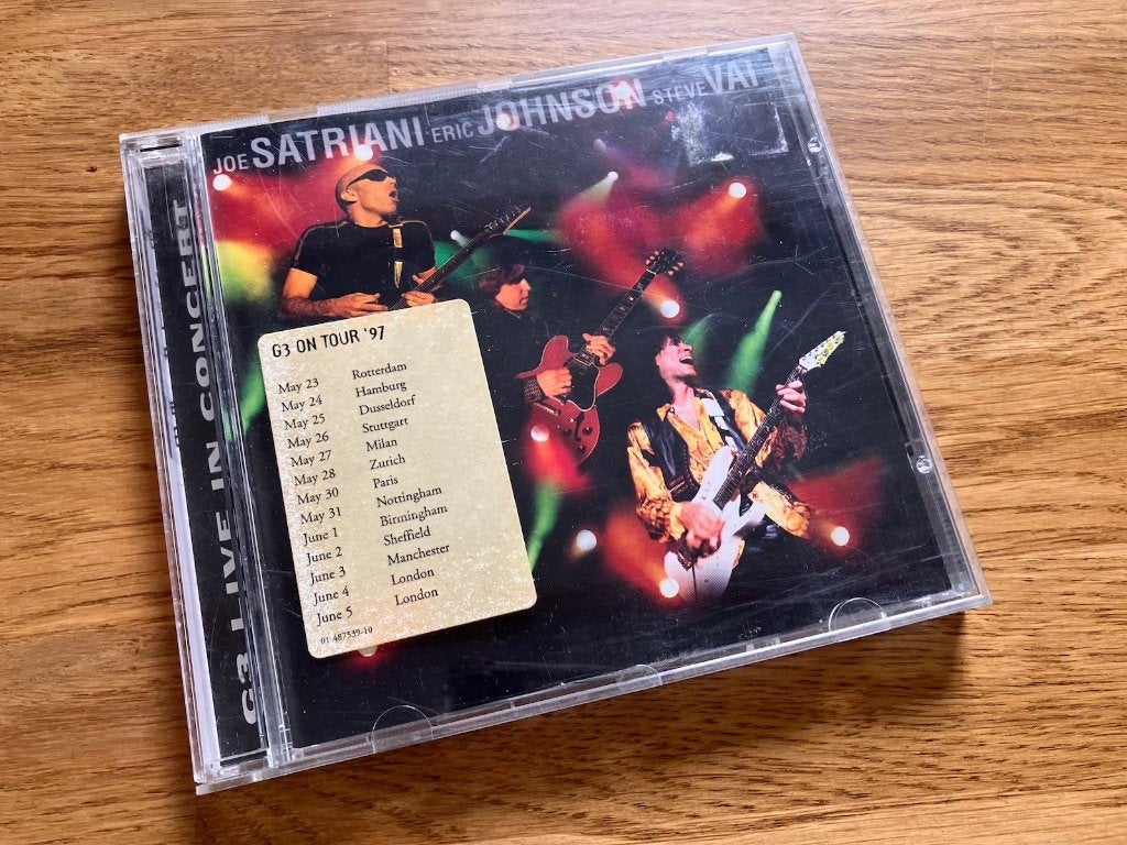 Joe Satriani / G3 - Live In Concert, Ophalen of Verzenden, Zo goed als nieuw, Poprock