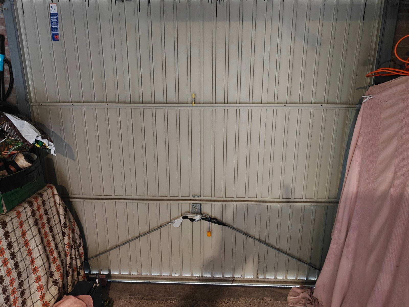 Garagedeur met Hormann ProMatic motor, Ophalen, Gebruikt, 120 cm of meer, Garagedeur