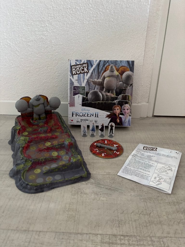 Compleet! Disney Frozen Rumbling Rock Spel (bordspel), Een of twee spelers, Ophalen of Verzenden, Zo goed als nieuw, Disney