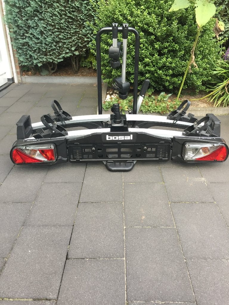 Fietsendrager Bosal voor 2 elektische fietsen, Ophalen, Gebruikt, Brede banden, 2 fietsen