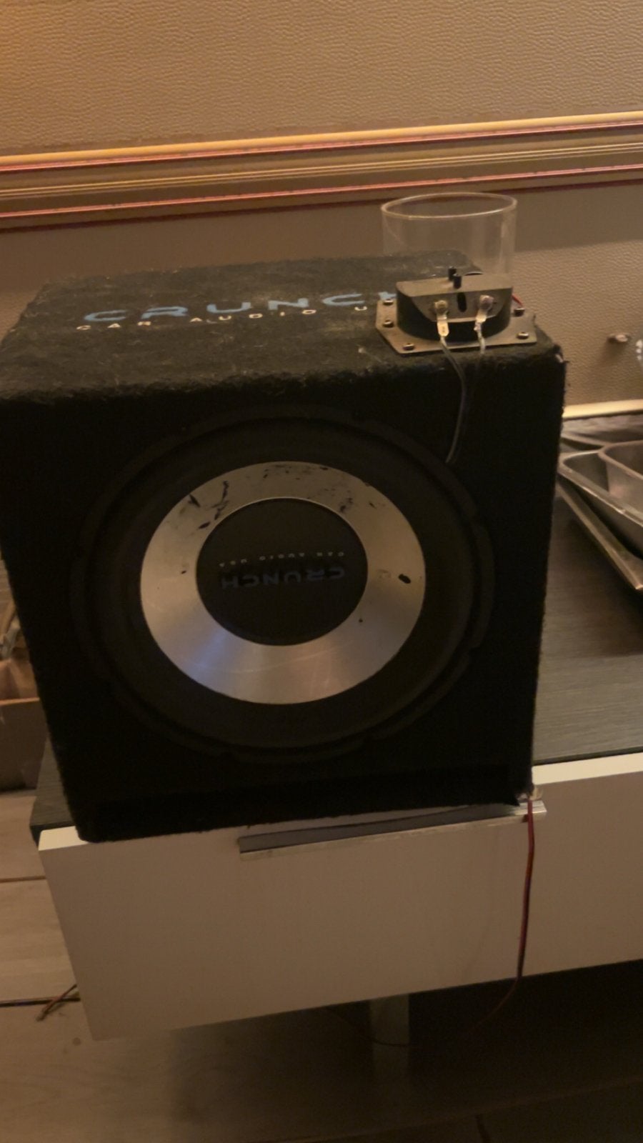 Crunch Car Audio Subwoofer, Auto diversen, Ophalen of Verzenden, Gebruikt