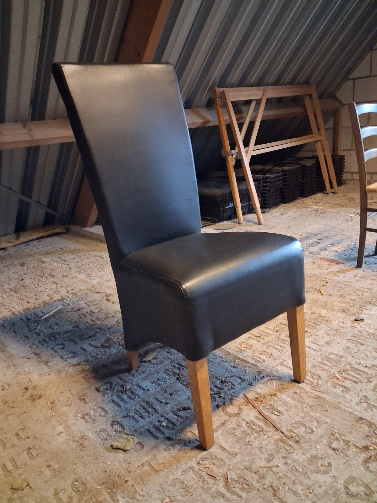 Zwarte eetkamerstoelen - 6 stuks in uitstekende staat, Ophalen of Verzenden