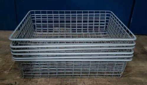 6 x Ikea metalen manden lades, Huis en Inrichting, Ophalen, Gebruikt, Mand, Metaal