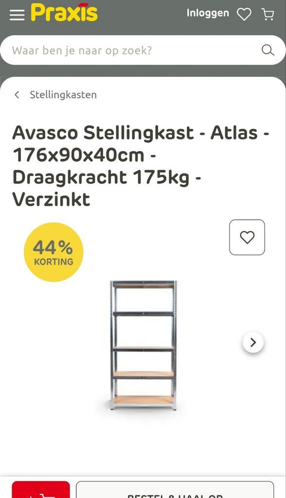 Stellingkast 190/90/40. Paar maanden oud., Ophalen, Zo goed als nieuw