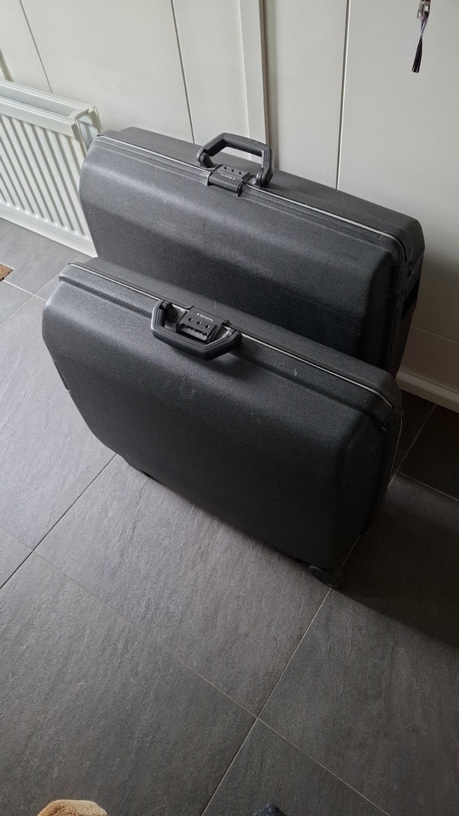 Samsonite Koffers (2 stuks), Gebruikt, 20 tot 30 cm, Zwart, 60 tot 80 cm