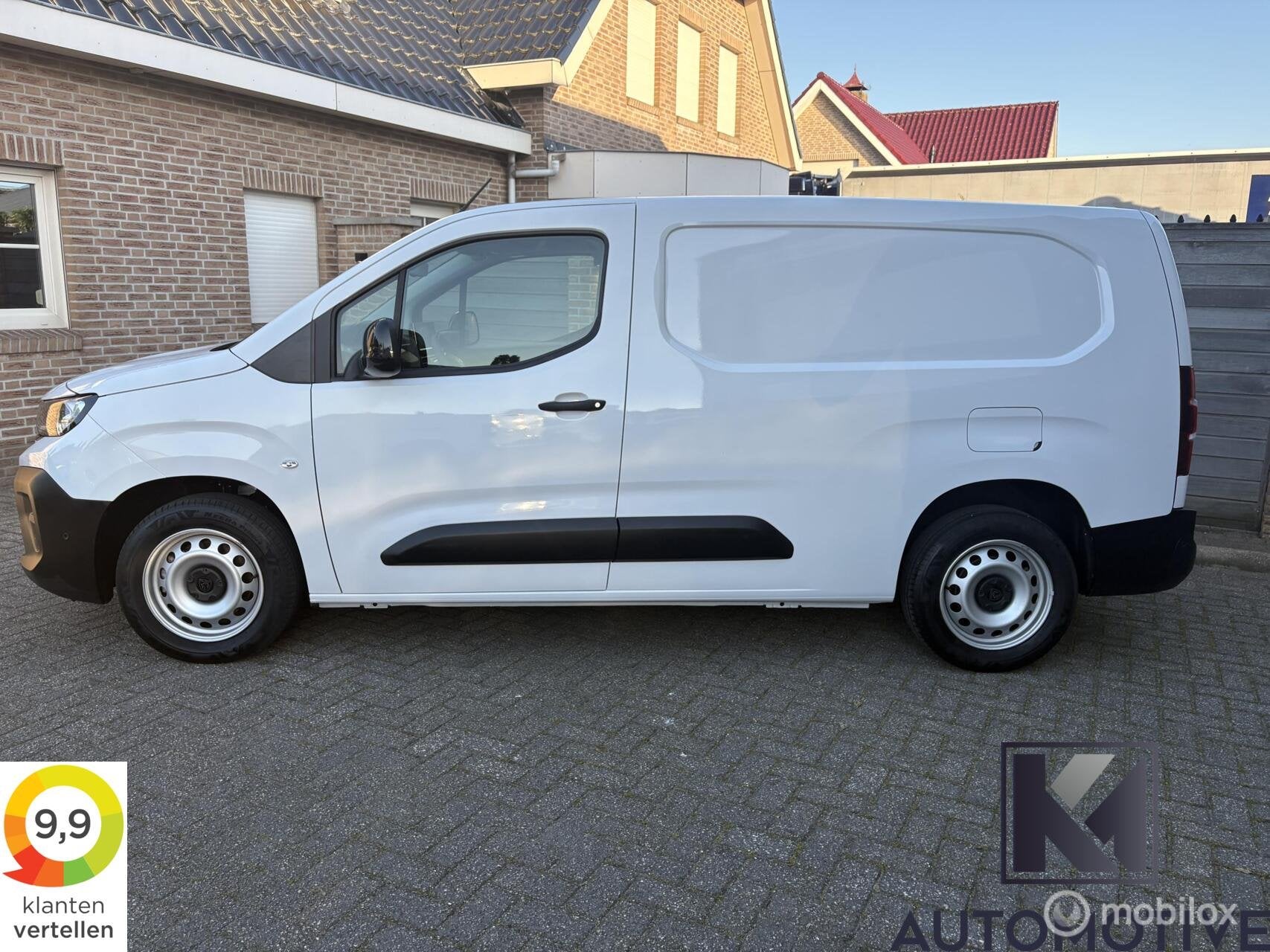 Peugeot Partner 1.5 BlueHDi 130pk L2 Automaat|Carplay|Camera, Auto's, Automaat, Stof, 4 cilinders, Wit