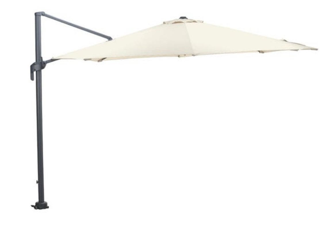 Zweefparasol Garden Impressions Hawaii M  330 cm Ecru, Ophalen, Nieuw, 3 tot 4 meter, Zweefparasol