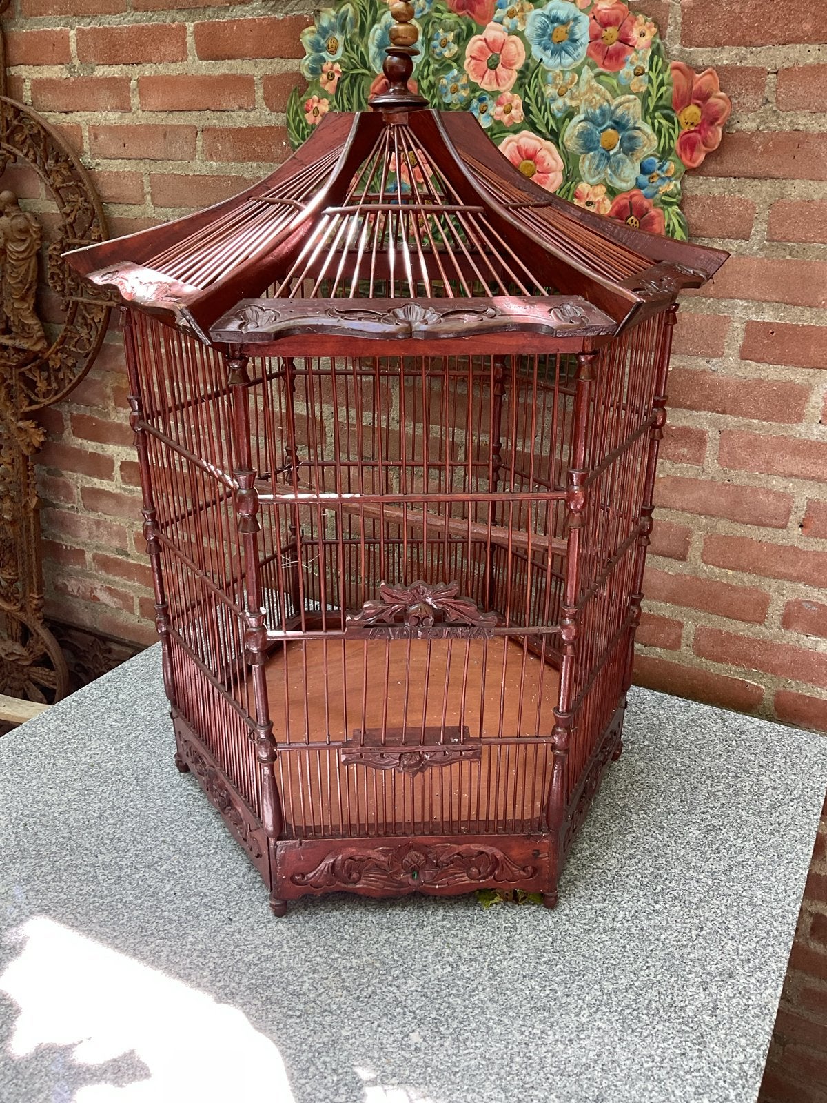 Vogelkooi, Ophalen, Zo goed als nieuw, Hout, Vogelkooi