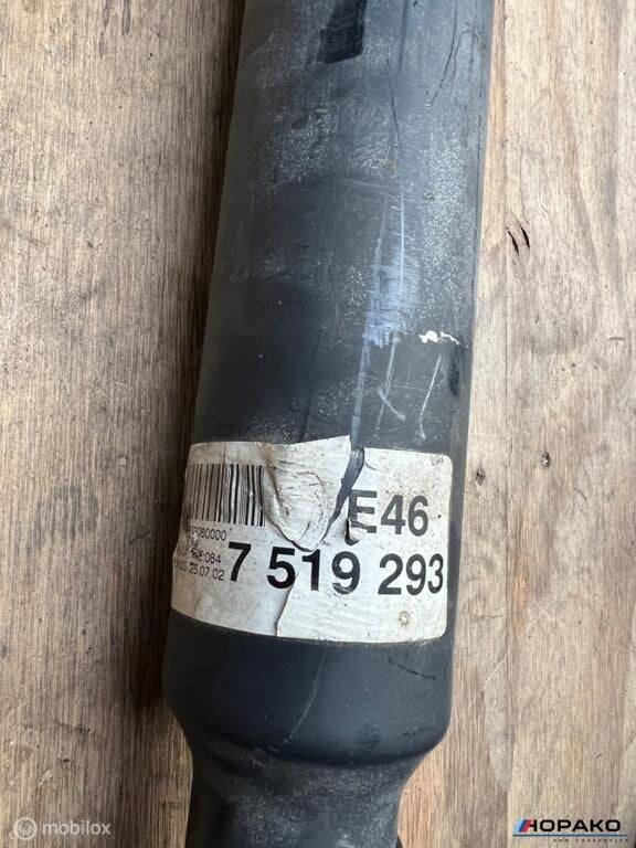 Cardanas BMW E46 316i 318i N42 7519293, Auto-onderdelen, Gebruikt, Einsteinlaan 5 rijswijk, Bmw, Ophalen of Verzenden