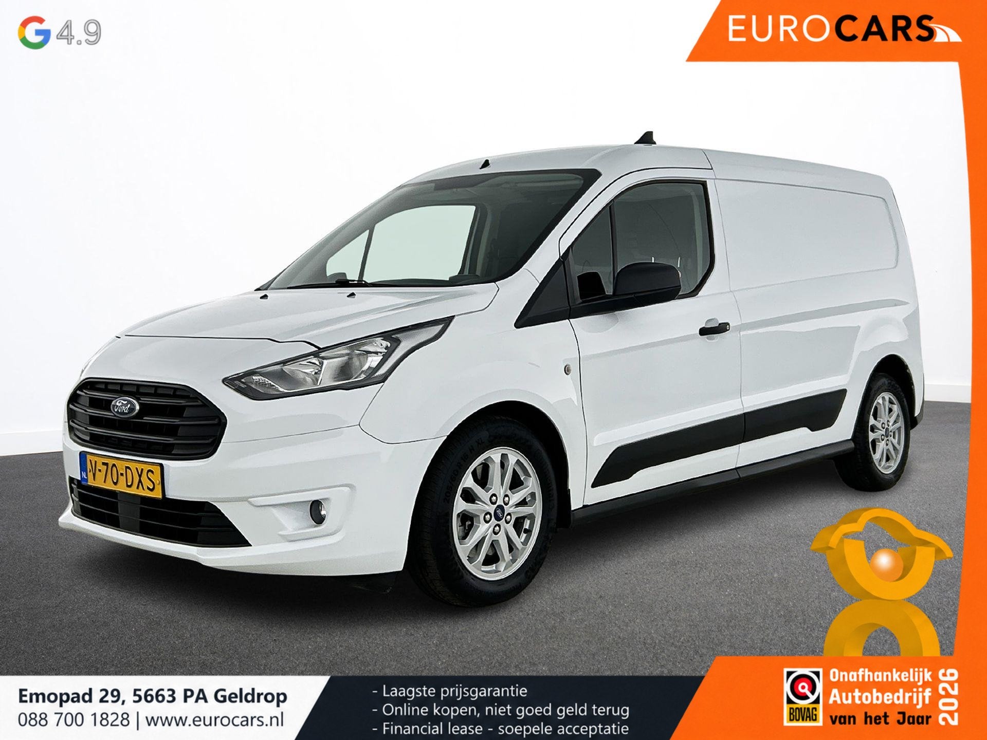 Ford Transit Connect 1.5 EcoBlue Automaat L2 Trend Navigatie, 1390 kg, Stof, Gebruikt, 4 cilinders