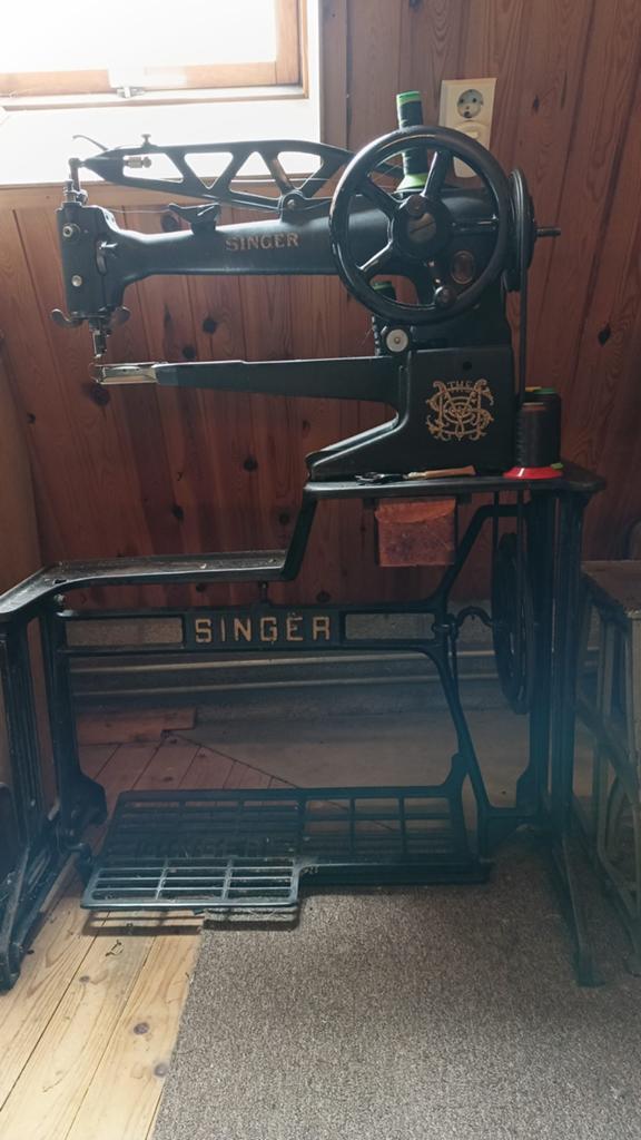 Antieke Singer Schoenmakers Naaimachine, Ophalen