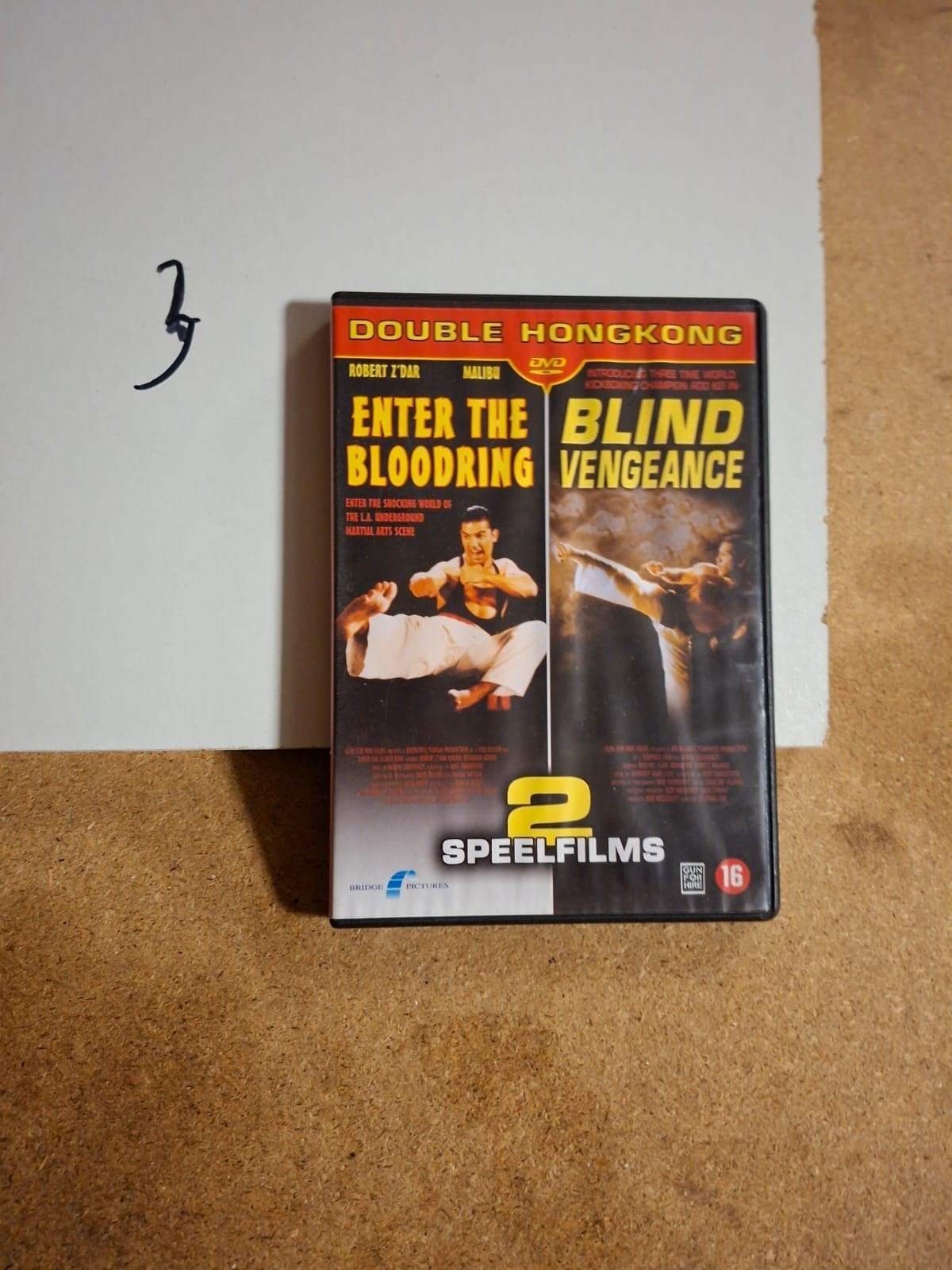 Double Hongkong DVD: Enter the Bloodring & Blind Vengeance, Gebruikt, Vanaf 16 jaar, Actiethriller, Ophalen of Verzenden