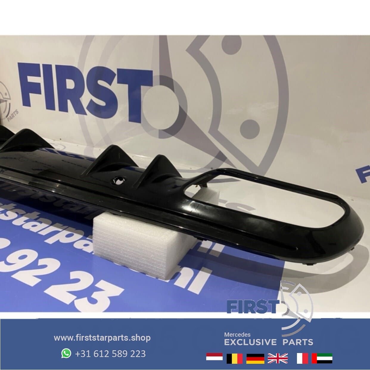 W205 FACELIFT C63 AMG DIFFUSER Mercedes C Klasse 2014-2021 O, Gebruikt, -, Ophalen of Verzenden, -