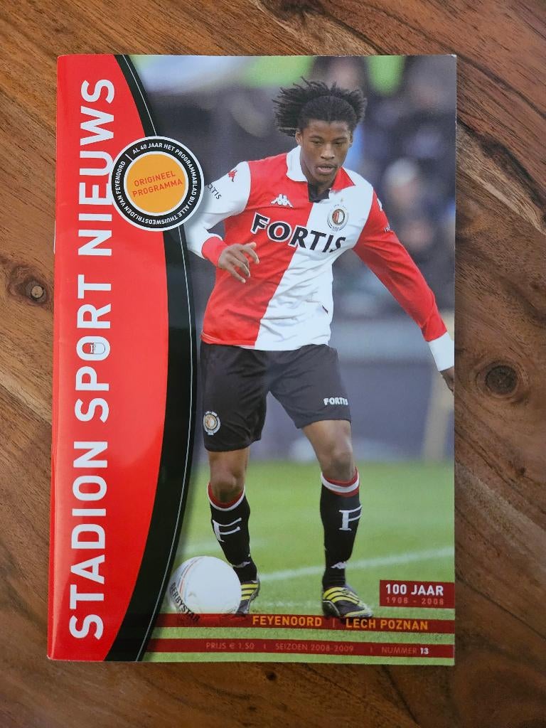 Programma Uefa-Cup Feyenoord - Lech Poznan 2008-2009, Ophalen of Verzenden, Feyenoord, Boek of Tijdschrift