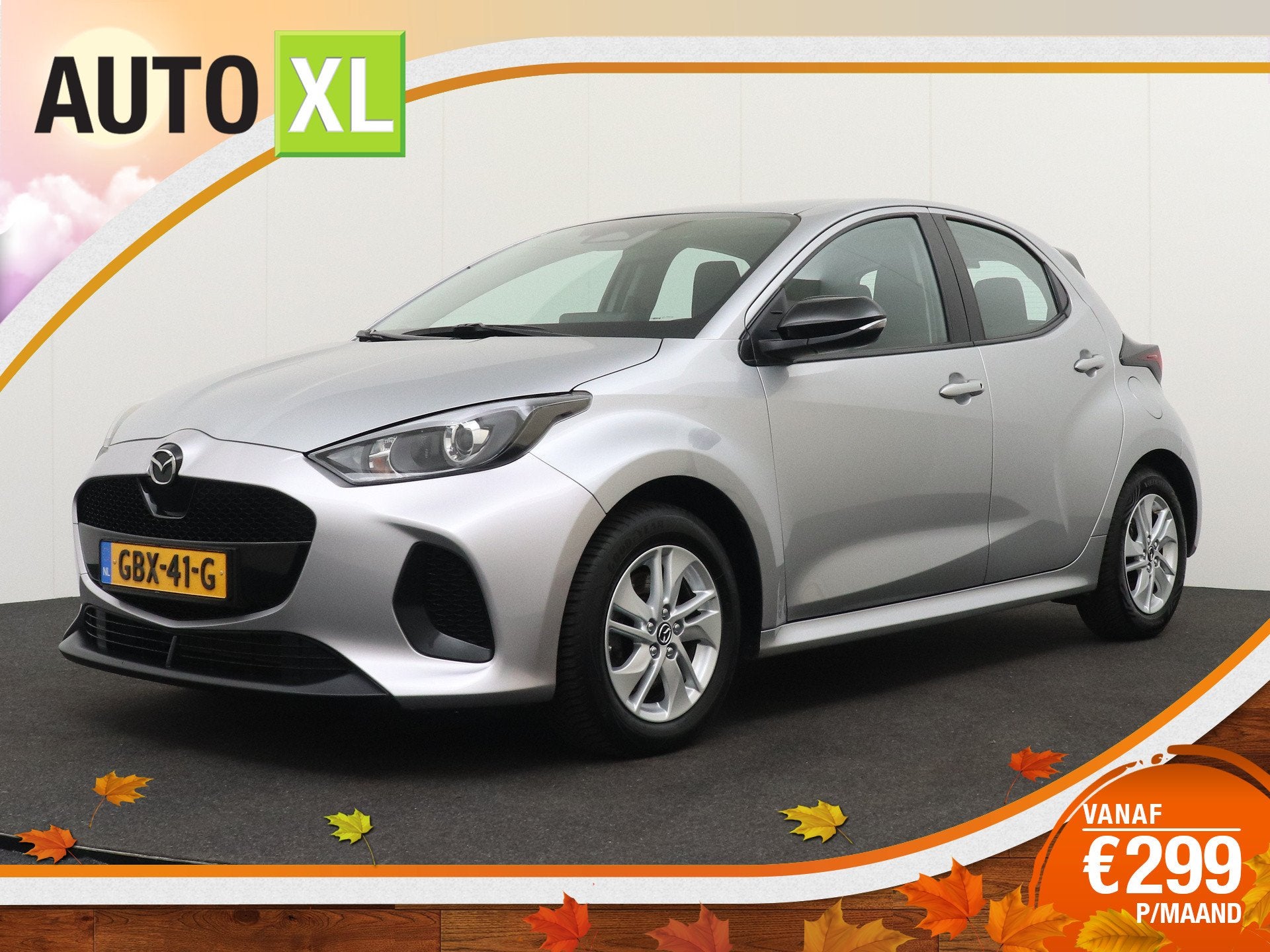 Mazda 2 Hybrid 1.5 Aut. Centre-line Camera Adapt.Cruise Stoe, Auto's, Dealer onderhouden, Gebruikt, 450 kg, Hybride Elektrisch/Benzine
