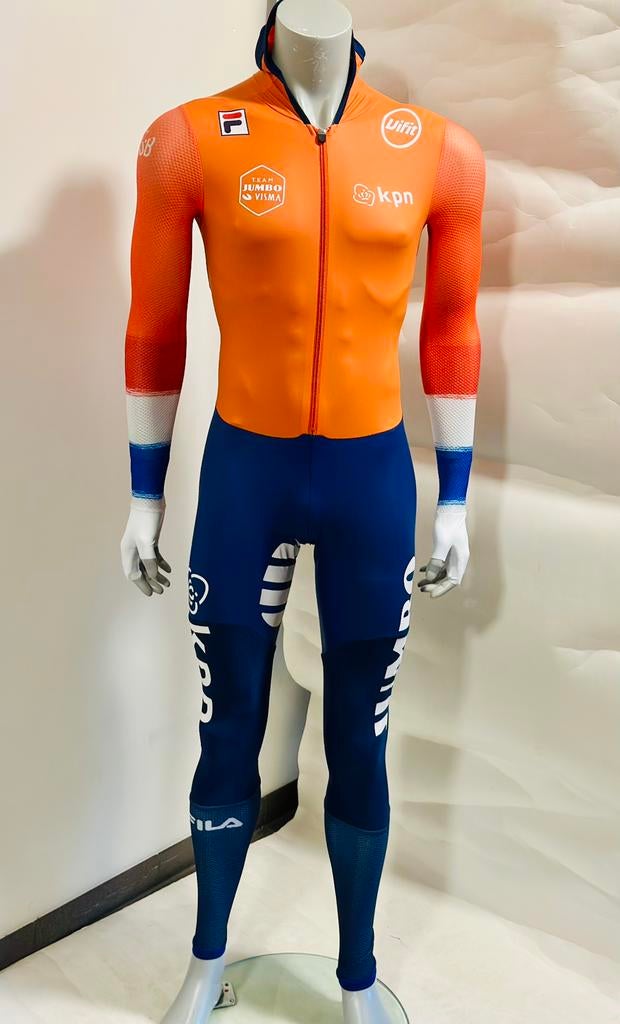 Schaatskleding schaatspak snelpak speeduit maat L Fila, Sport en Fitness, Ophalen of Verzenden, Zo goed als nieuw