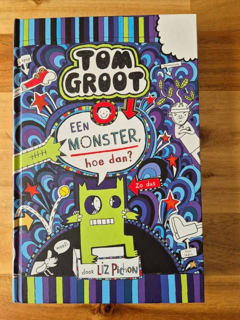 Tom Groot: Een Monster, Hoe Dan? - Liz Pichon, Ophalen of Verzenden, Zo goed als nieuw, Liz Pichon, Fictie