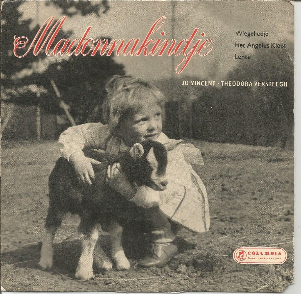 VERKOCHT Jo Vincent – Madonnakindje (EP 1957), Gebruikt, Fotohoes, 7 inch, Ophalen of Verzenden