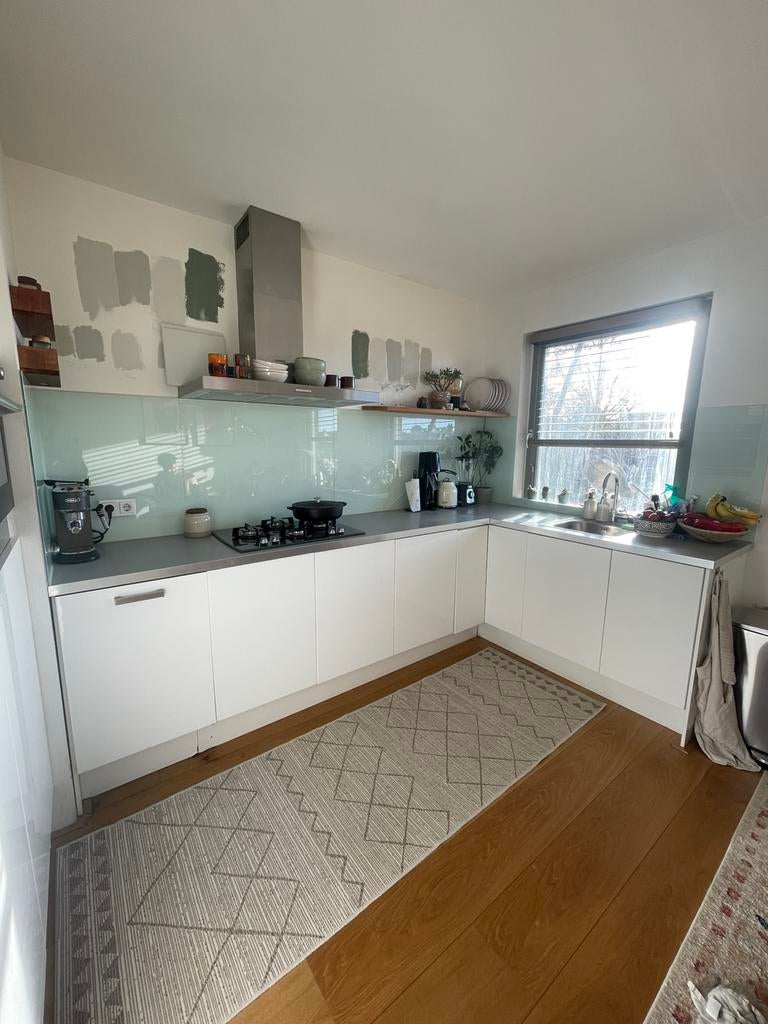 Volledige IKEA-keuken met diverse nieuwe apparaten te koop, Ophalen, Gebruikt, U-keuken, Wit