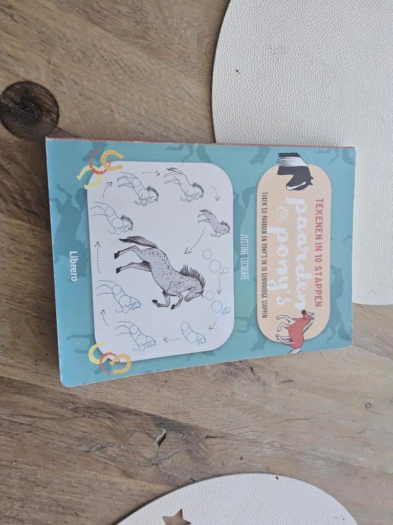 Teken in 10 stappen: Paarden & Pony's - Tekenboek, Ophalen of Verzenden, Zo goed als nieuw, Boek of Gids