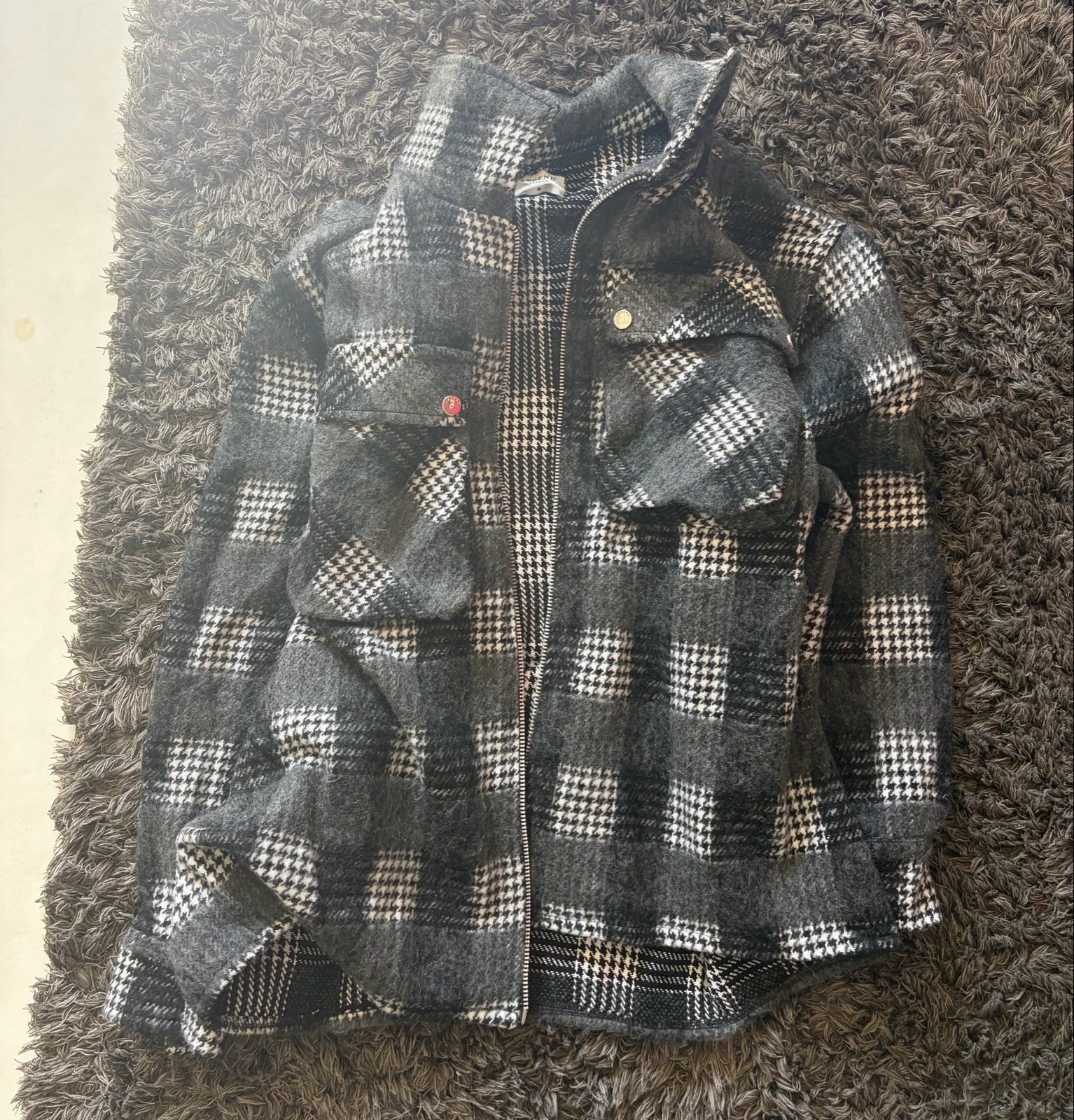 Legend London geruit jack - Maat M, Ophalen of Verzenden, Zo goed als nieuw, Maat 48/50 (M), Zwart