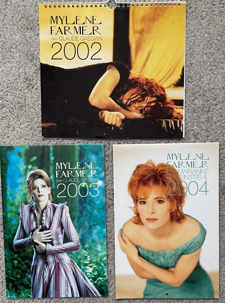 Instant-mag mylene farmer kalender 2002, 2003 en 2004, Verzamelen, Ophalen of Verzenden, Zo goed als nieuw, Boek, Tijdschrift of Artikel