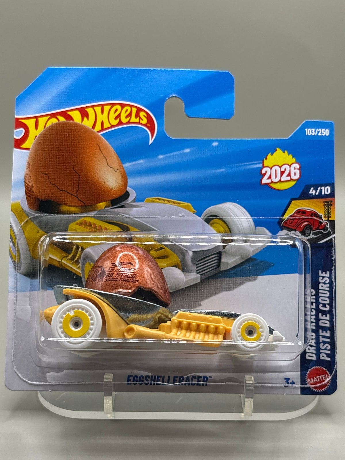 Hot Wheels 2026 Eggshellracer - Nieuw in verpakking, Auto, Nieuw, Ophalen of Verzenden, Mattel
