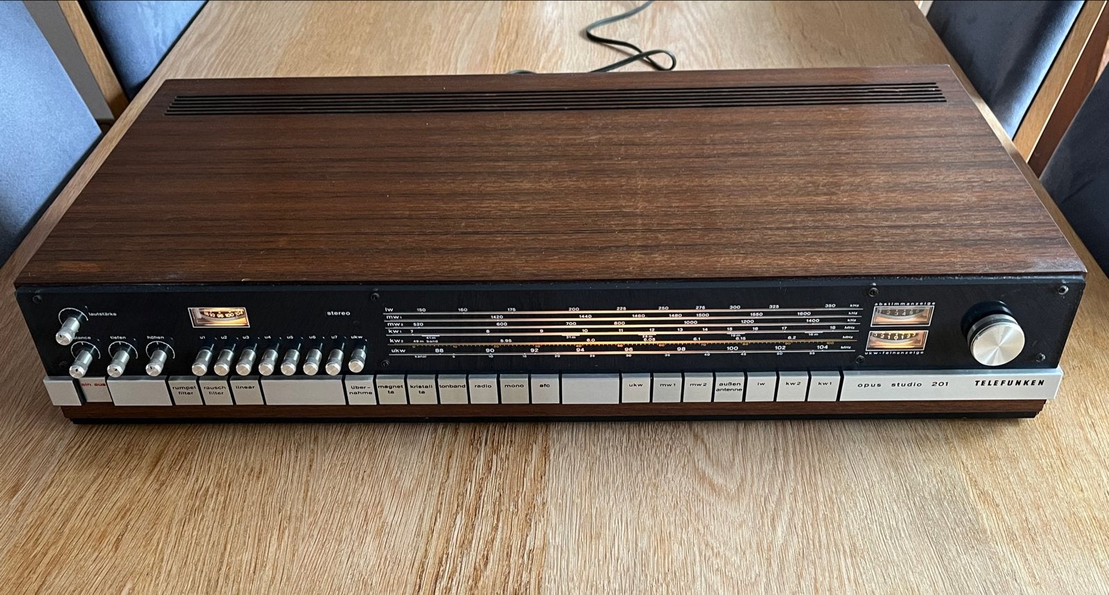 Telefunken Opus Studio 201 Hifi Stereo Receiver Vintage, Audio, Tv en Foto, Zo goed als nieuw, 60 tot 120 watt, Stereo, Ophalen