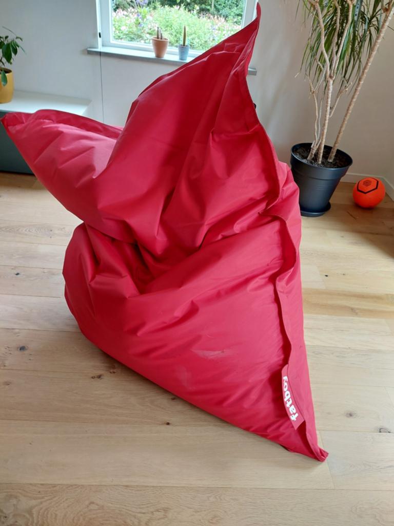 Fatboy groot rood, Huis en Inrichting, Zitzakken, Ophalen, Zo goed als nieuw, Rood