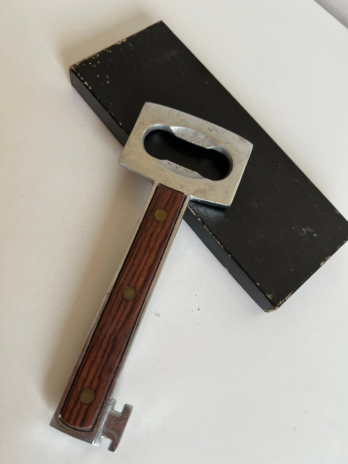 Deens Design Grote Teakhout  Sleutel Flesopener 70’s, Antiek en Kunst, Ophalen of Verzenden, Overige typen, Hout