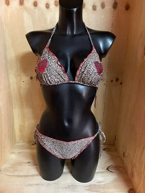Pepita bikini maat 34 -38 Model Sandy triangel, Verzenden, Nieuw, Bruin, Bikini