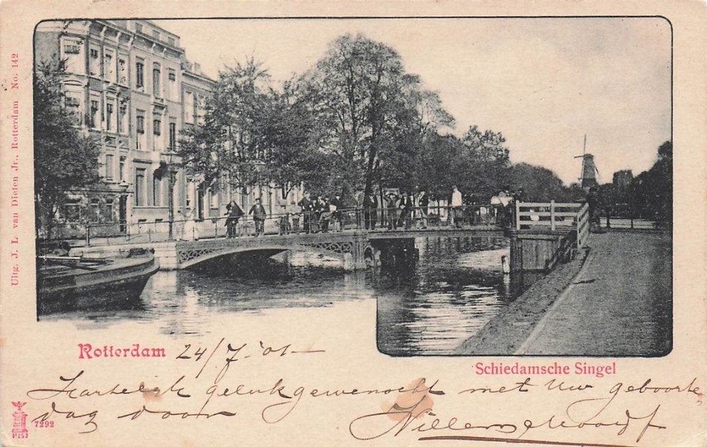 703-335-037 Rotterdam Schiedamsche Singel, Ophalen of Verzenden, Voor 1920, Zuid-Holland