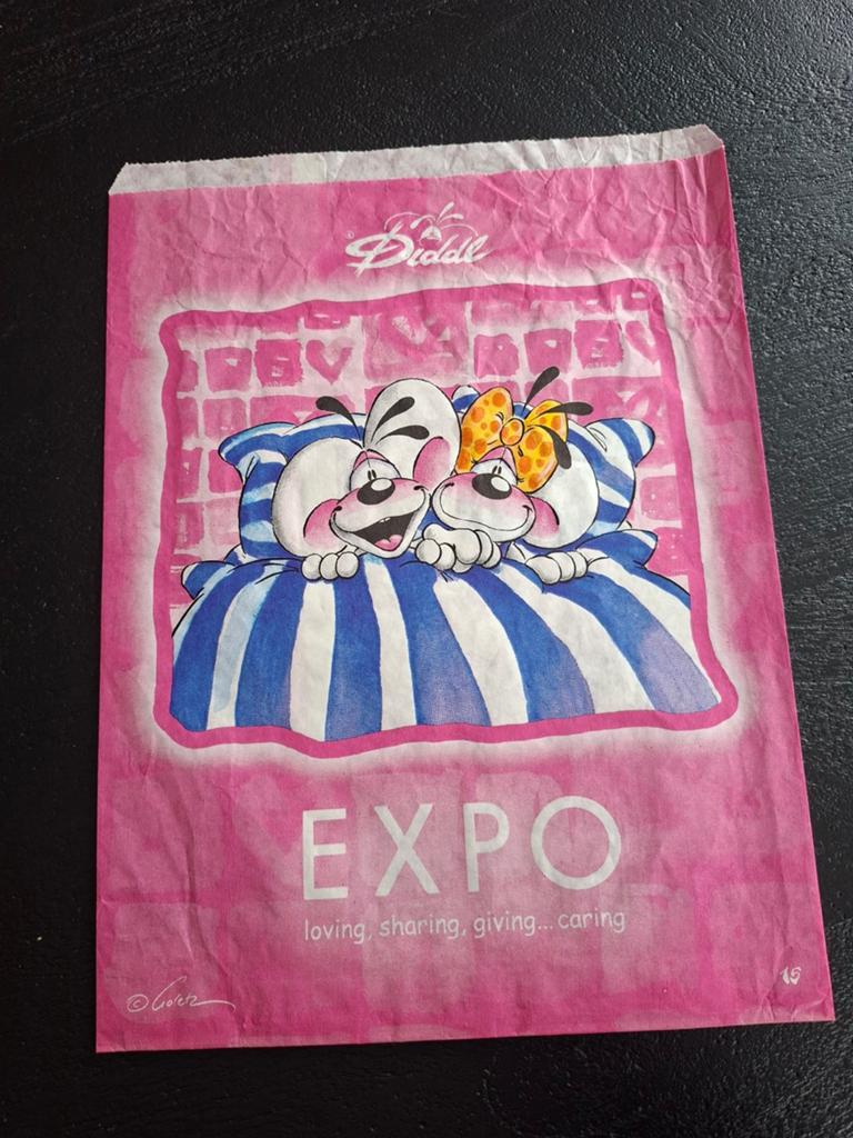 5 Diddl Expo zakjes, Ophalen of Verzenden, Verschillende figuren, Gebruikt, Overige typen