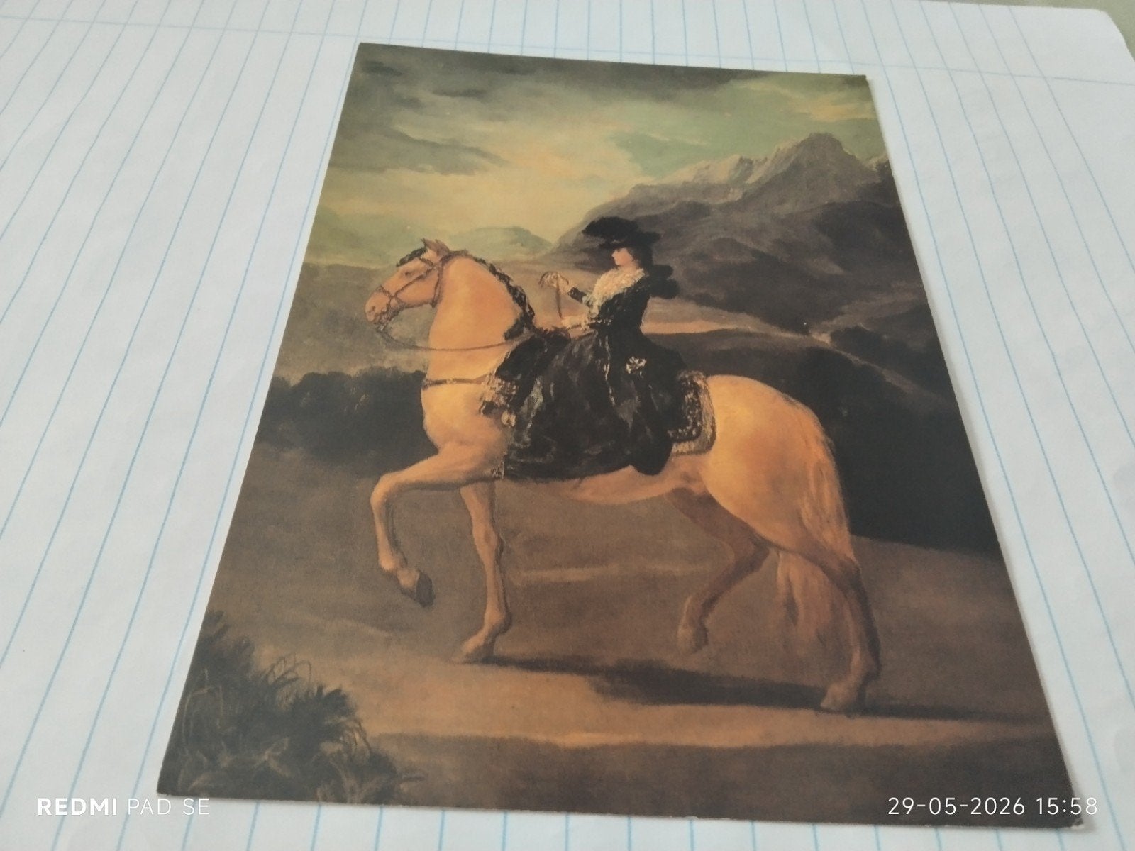 Ansichtkaart Goya: Maria Teresa de Vallabriga te paard, Ophalen of Verzenden, Voor 1920, Ongelopen, Overige thema's