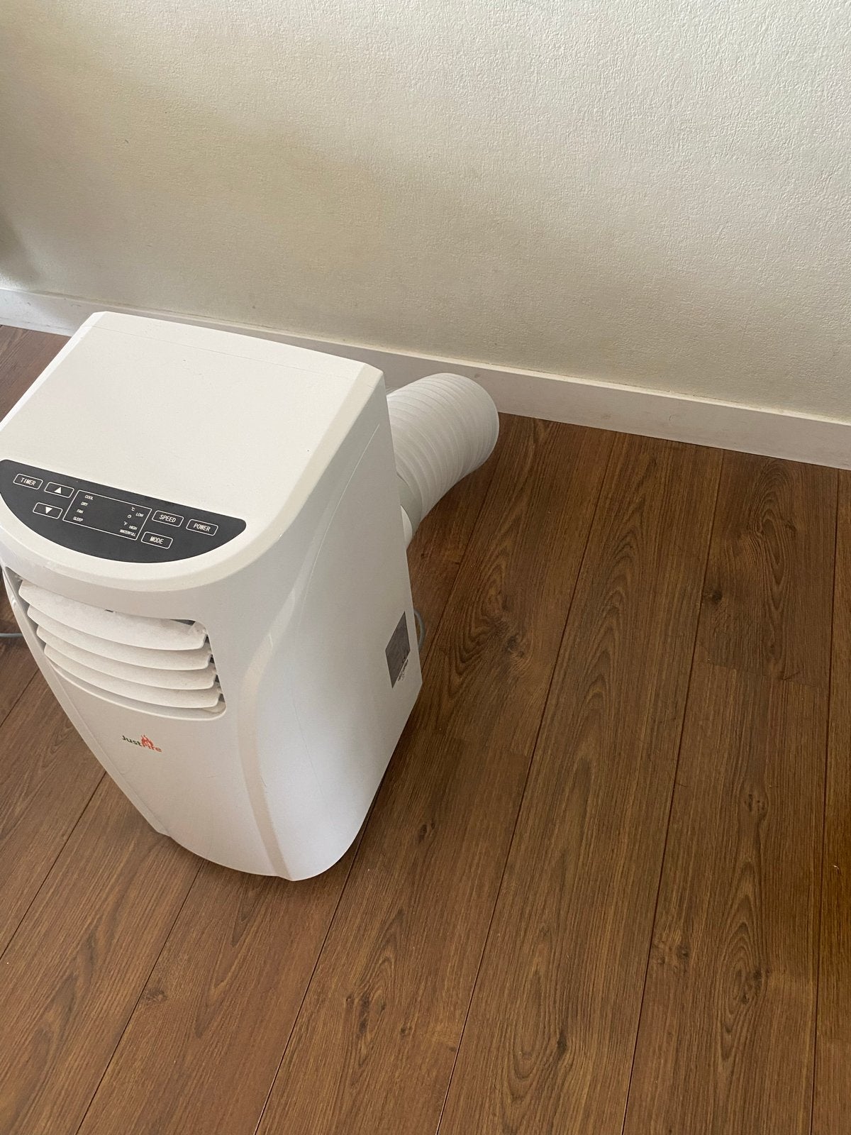 Justfire airco met snoor en afstandbediening, Witgoed en Apparatuur, Airco's, Minder dan 60 m³, 3 snelheden of meer, Ophalen of Verzenden