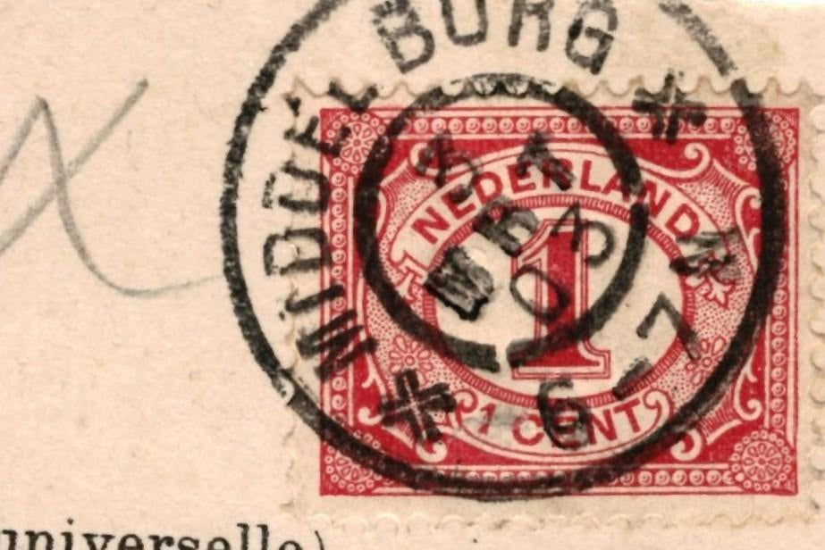 700746	Middelburg	1903 Zeeland	Markt	Gelopen met postzegel, Ophalen of Verzenden, Voor 1920, Gelopen, Zeeland