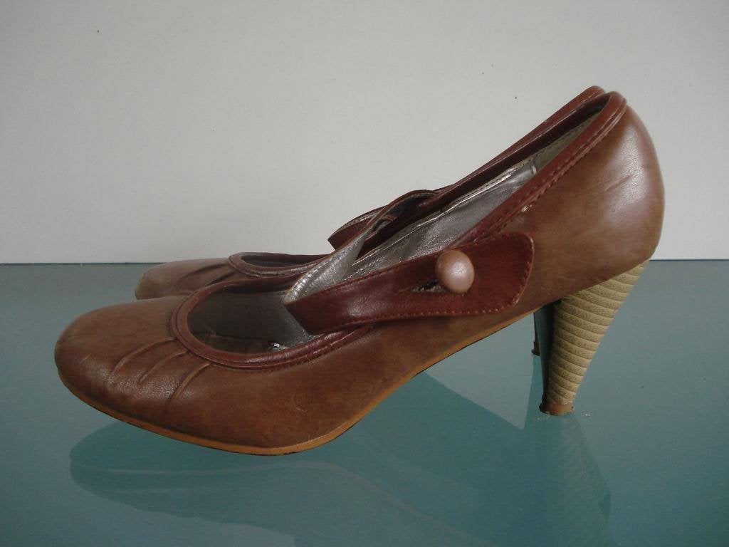 Mary Jane pumps bruin 40 | Gratis verzenden, Bruin, Verzenden, Zo goed als nieuw, Schoenen met hoge hakken