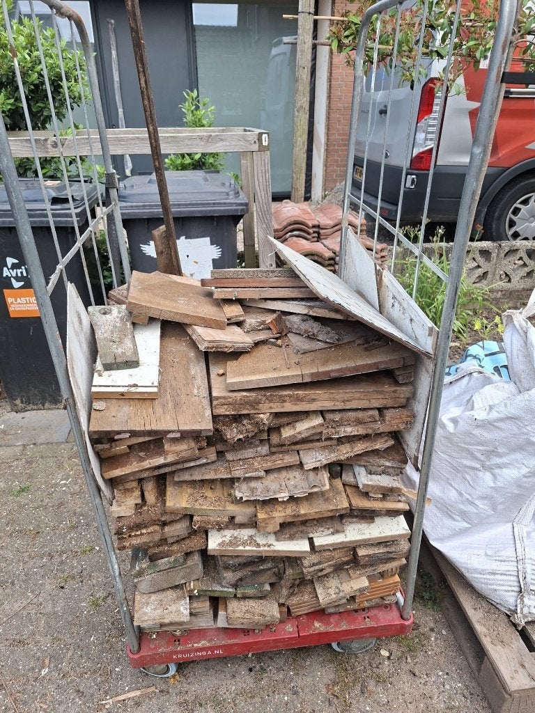 Gratis stookhout, Tuin en Terras, Minder dan 3 m³, Ophalen, Overige houtsoorten