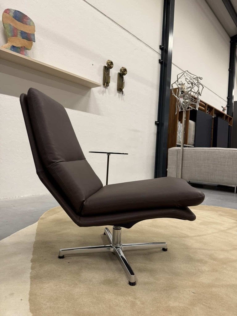 Nieuw Gelderland 400 Draai fauteuil bruin leer design stoel, Nieuw, Ophalen of Verzenden, Info@gelderlanddesign.com, Gelderland