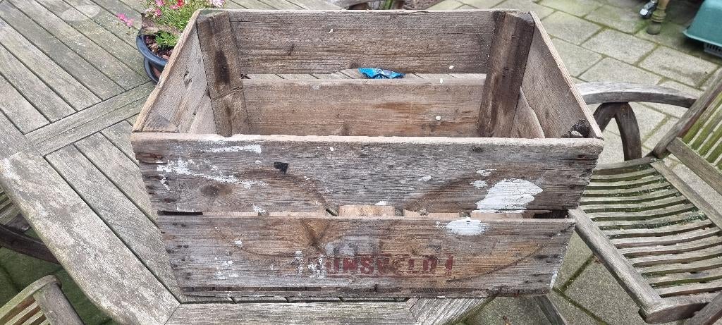 Oude houten krat, Antiek en Kunst, Curiosa en Brocante, Ophalen