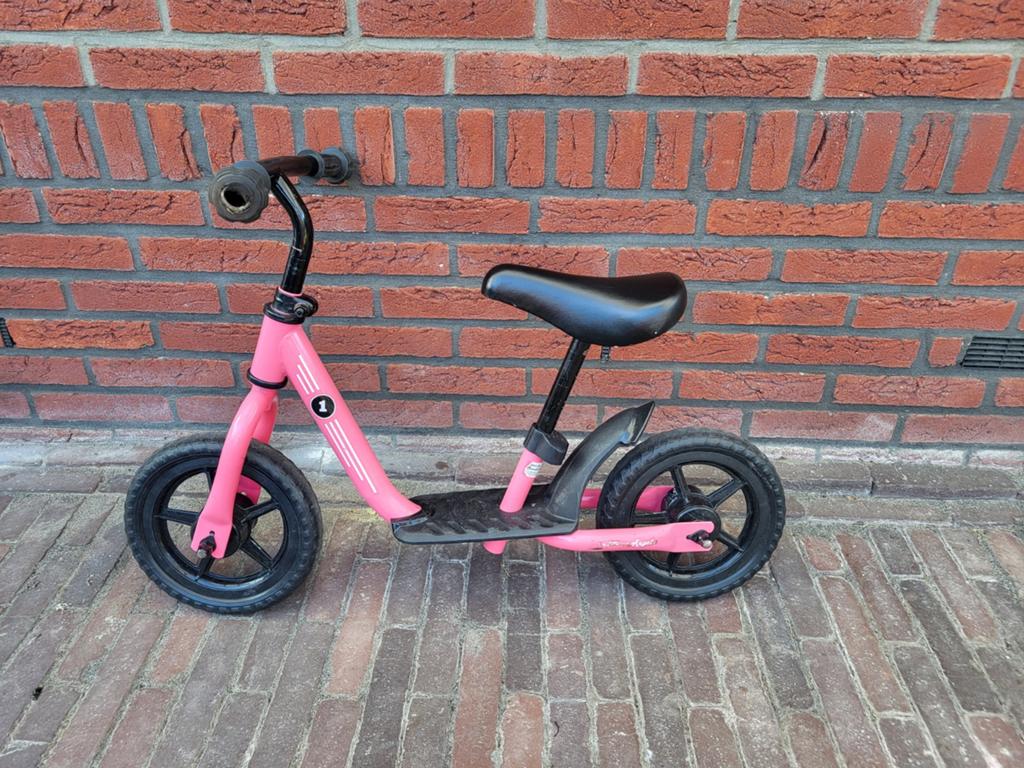Roze loopfiets voor kinderen, Ophalen, Gebruikt, Minder dan 16 inch