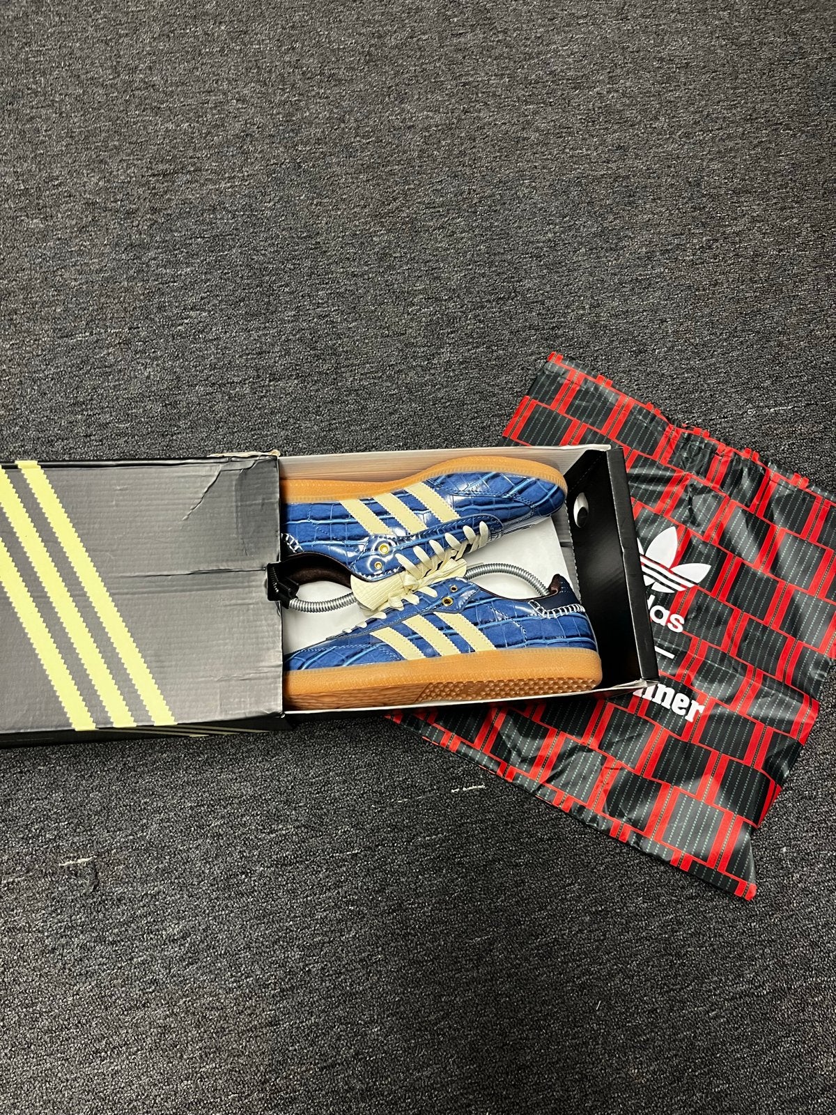 Adidas Wales Bonner Samba sneakers maat 41, Verzenden, Zo goed als nieuw, Blauw, Sneakers of Gympen