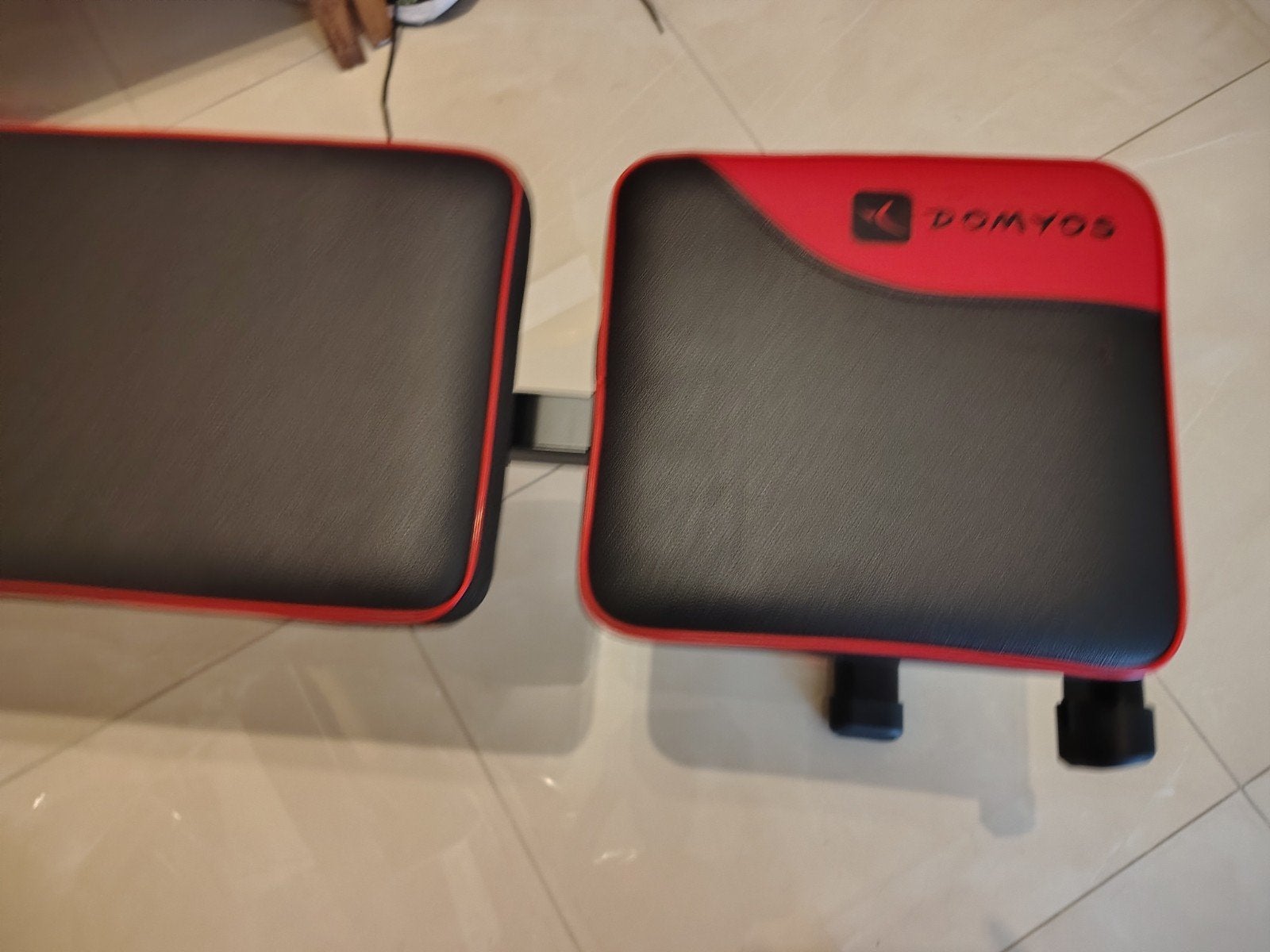 Domyos Fitnessbank - Verstelbaar en Compact, Ophalen of Verzenden, Zo goed als nieuw, Armen, Fitnessbank