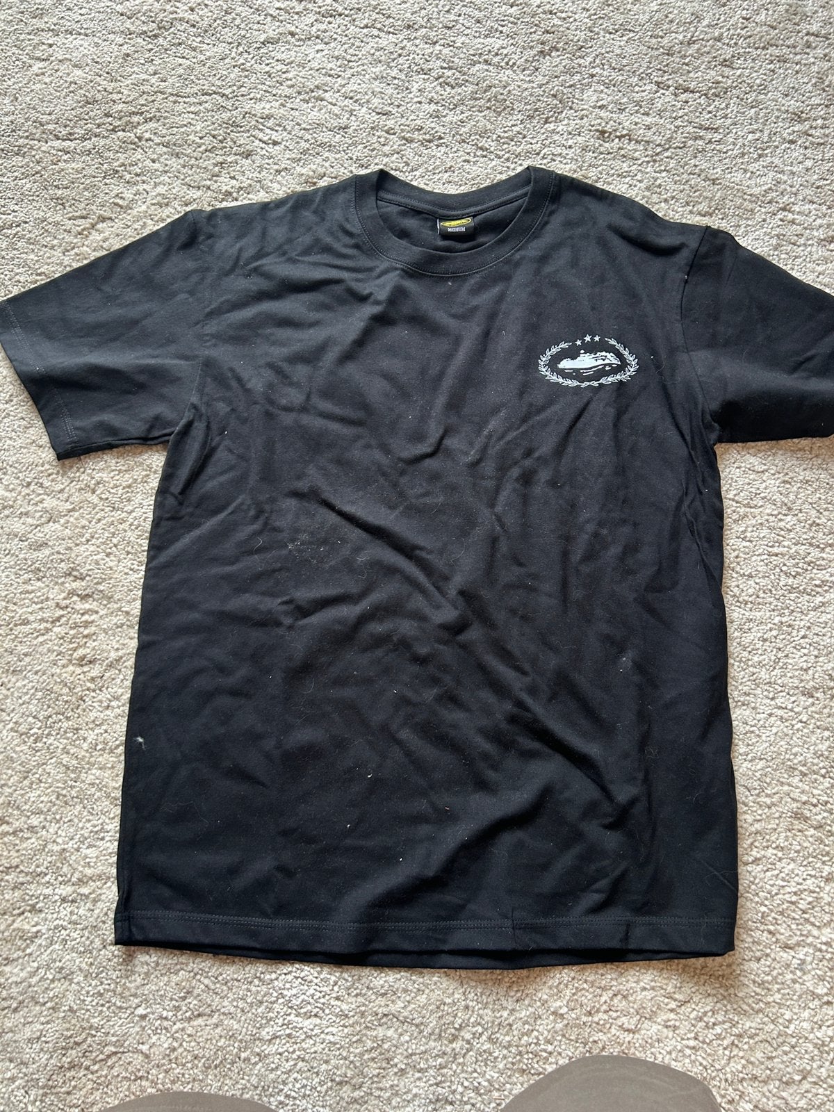 Corteiz t-shirt maat m, Ophalen of Verzenden, Zo goed als nieuw, Zwart