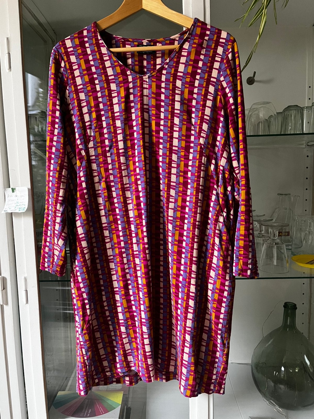 Nieuw - Zilch jurk roze rood 42 / xl, Kleding | Dames, Maat 42/44 (L), Ophalen of Verzenden, Zo goed als nieuw, Knielengte