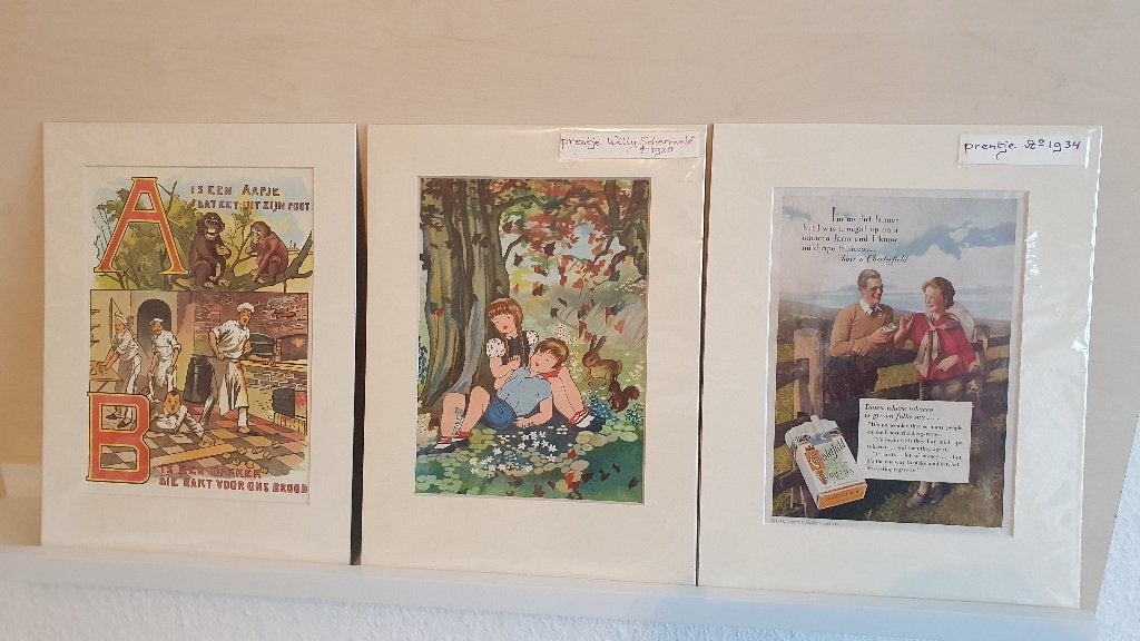 3 prenten uit de jaren 30, Verzamelen, Ophalen of Verzenden, Voor 1940, Gebruikt