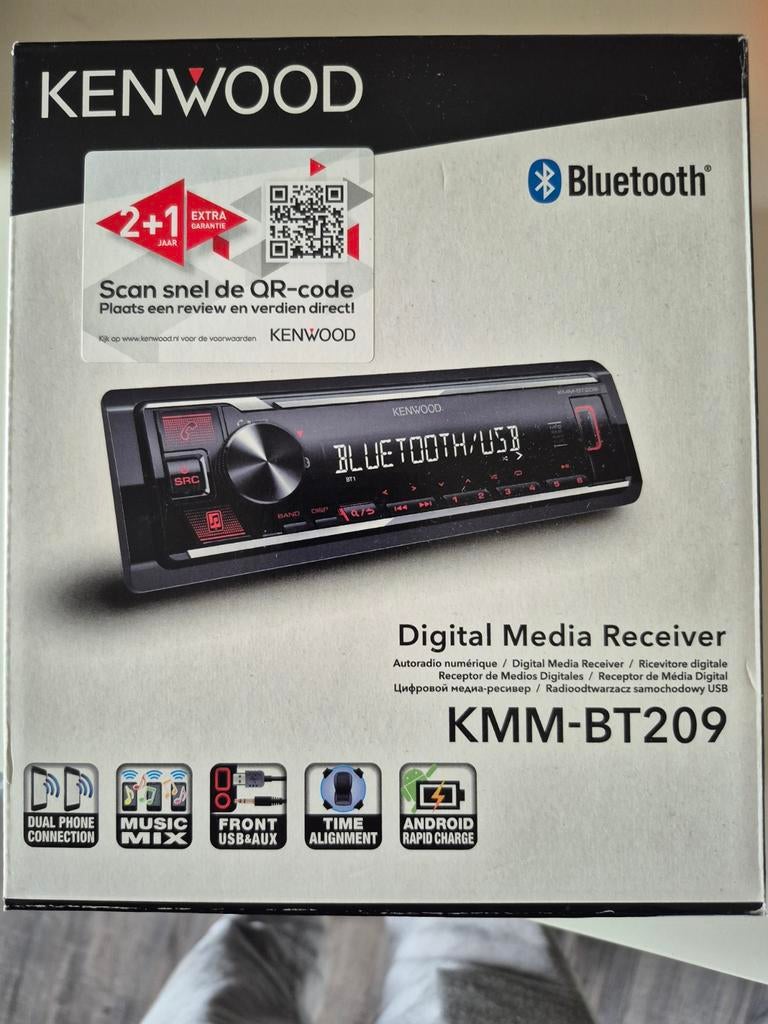 Kenwood kmm bt209, Auto diversen, Autoradio's, Ophalen, Zo goed als nieuw