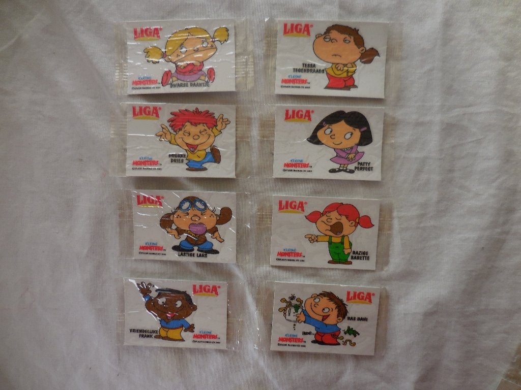 Liga Kleine Monsters en Liga Evergreen Stickers, Ophalen, Zo goed als nieuw, Overige typen