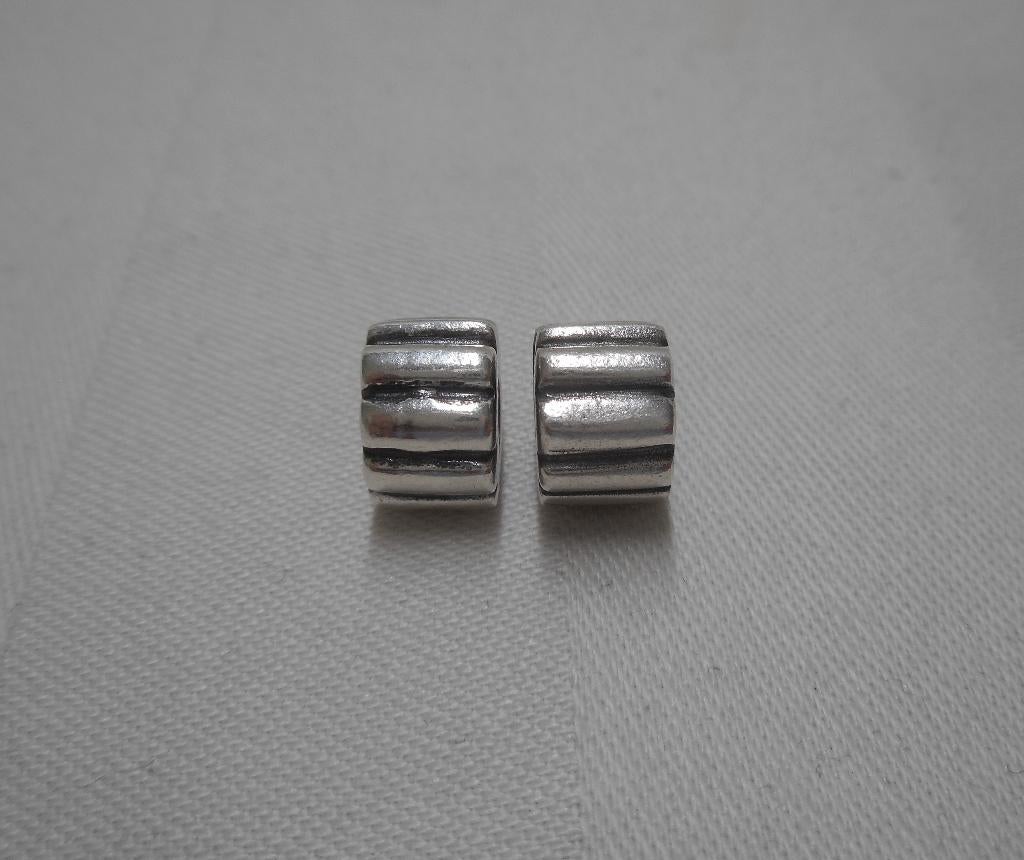 Pandora set 2 zilveren clip bedels nr.956, Verzenden, Pandora, Zo goed als nieuw, 2 of 3 bedels